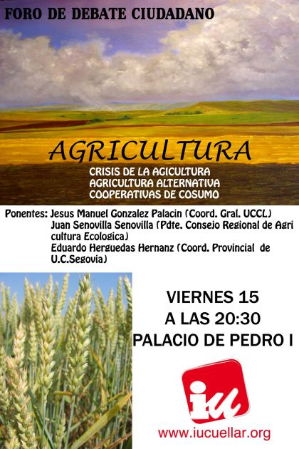 Cartel del Foro sobre agricultura