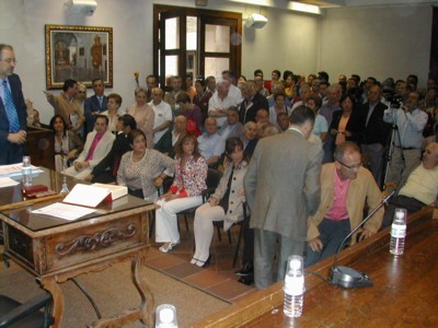 Toma de posesin de Miguel Angel como concejal por Izquierda Unida Los Verdes