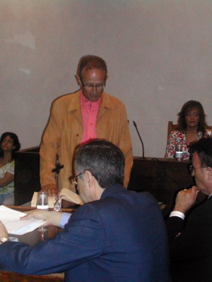 Toma de posesin de Miguel Angel como concejal por Izquierda Unida Los Verdes