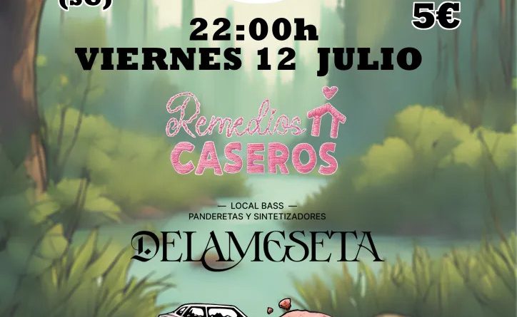 Cartel del concierto del Cegafest 2024 el viernes 12 de julio en el Espacio San Francisco de Cuéllar